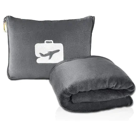 2-in-1 Travel Plane Storage Blanket